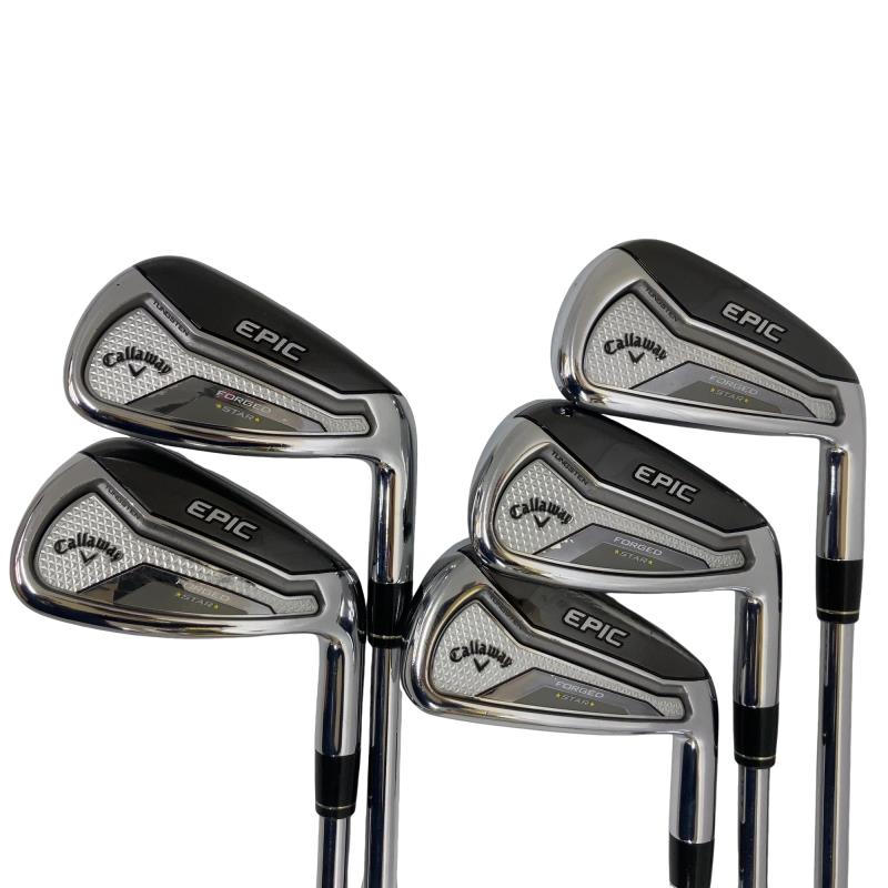 【中古】 キャロウェイ EPIC FORGED STAR 5S アイアン書き割り IR NS PRO ZELOS 7 (フレックスS) メンズ 成人男性用 右利き 右用 C序列付ける ゴルフ野球クラブ