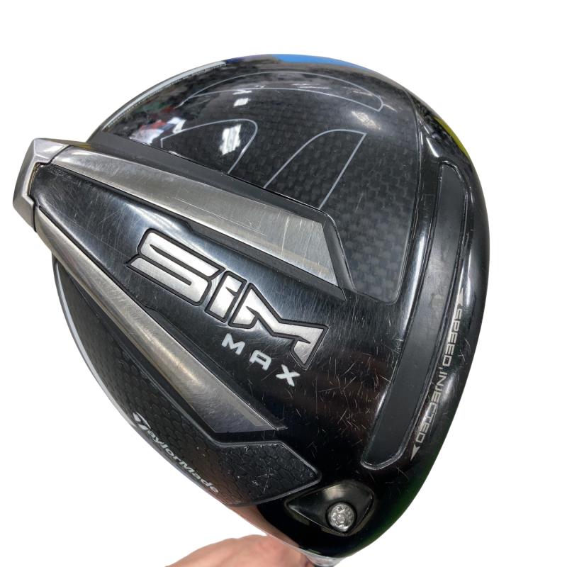 【中古】 テーラーメイド SIM MAX 10.5° ドライバー DR 純正特注シャフト (フレックスR) メンズ 男性用 右利き 右用 Cランク ゴルフクラブ