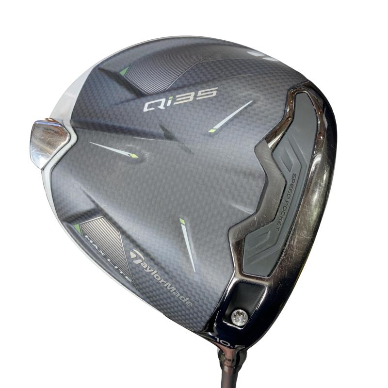 【中古】 テーラーメイド Qi35 MAX LITE 10.5° ドライバー DR AIR SPEEDER TM(Qi35 DR) (フレックスSR) メンズ 男性用 右利き 右用 Cランク ゴルフクラブ