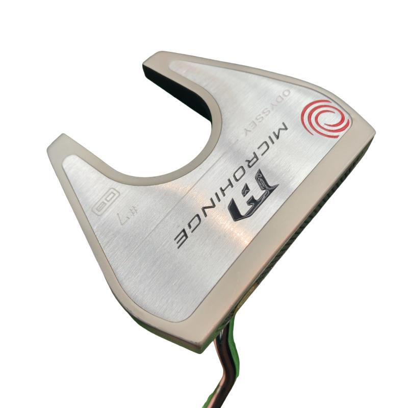 【中古】 オデッセイ MICROHINGE #7 DB 34インチ パター PT スチール (フレックスその他) メンズ 男性用 右利き 右用 Bランク ゴルフクラブ