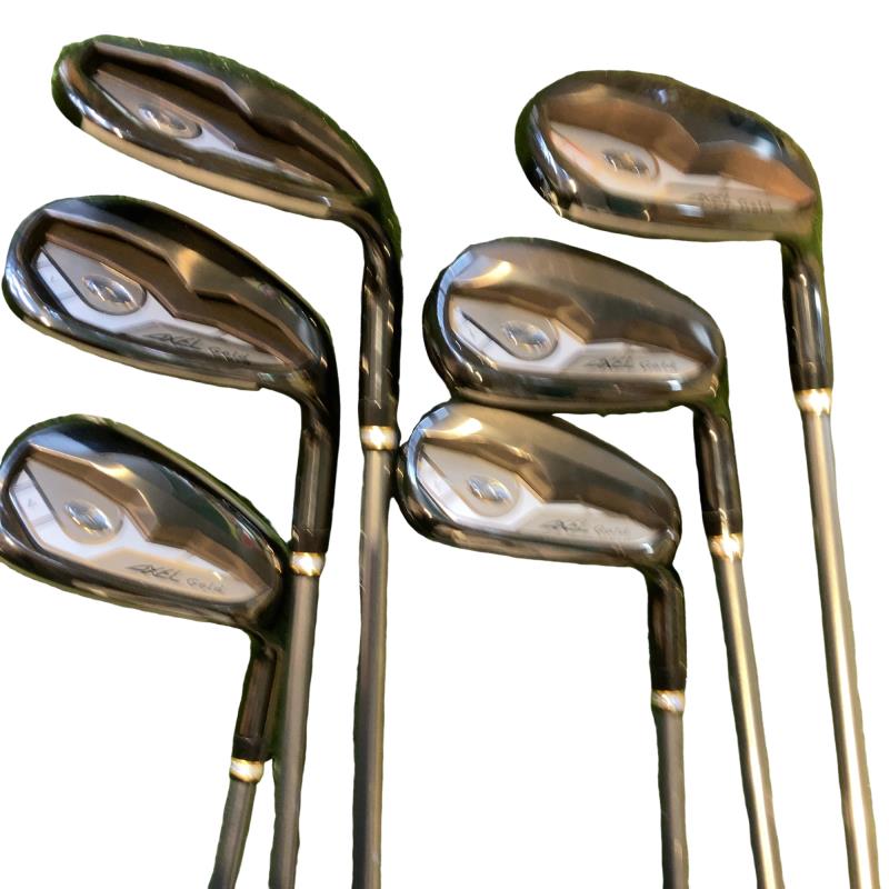 【中古】 つるや AXEL Gold Premium V 7S アイアンセット IR AXEL Gold Premium V(アイアン) (フレックスR) メンズ 男性用 右利き 右用 Cランク ゴルフクラブ|ゴルフパートナー 中古クラブ店