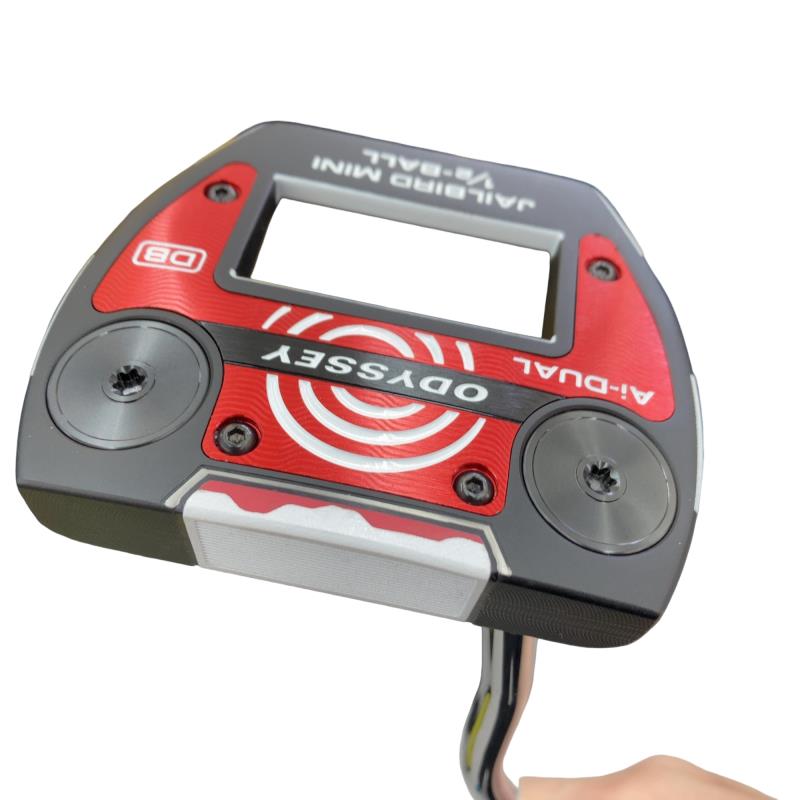 【中古】 オデッセイ Ai-DUAL JAILBIRD MINI 1/2-BALL DB 34インチ レフティ パター PT STROKE LAB 90 スチール (フレックスその他) メンズ 男性用 左利き レフティ 左用 Bランク ゴルフクラブ|ゴルフパートナー 中古クラブ店