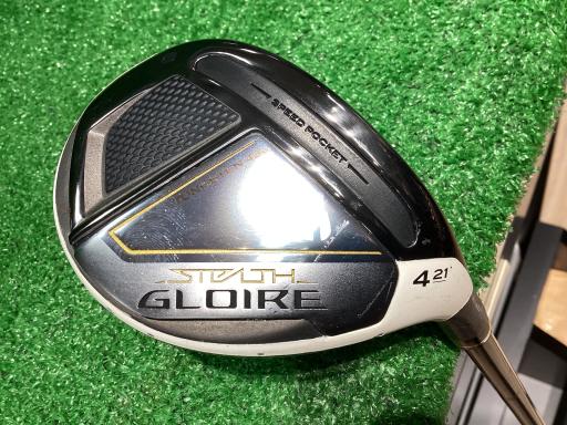 【中古】 テーラーメイド STEALTH GLOIRE U4 ユーティリティ UT SPEEDER NX for TM(UT) (フレックスSR) メンズ 男性用 右利き 右用 Cランク ゴルフクラブ