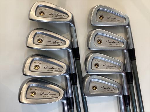 【中古】 本間ゴルフ LB-737 NEW H＆F 黒七宝  8S アイアン仕掛ける IR 1S NEW SUPER FERRITE CARBON (フレックス余分の物) メンズ 成人男性用 右利き 右用 C序列付ける ゴルフ野球クラブ