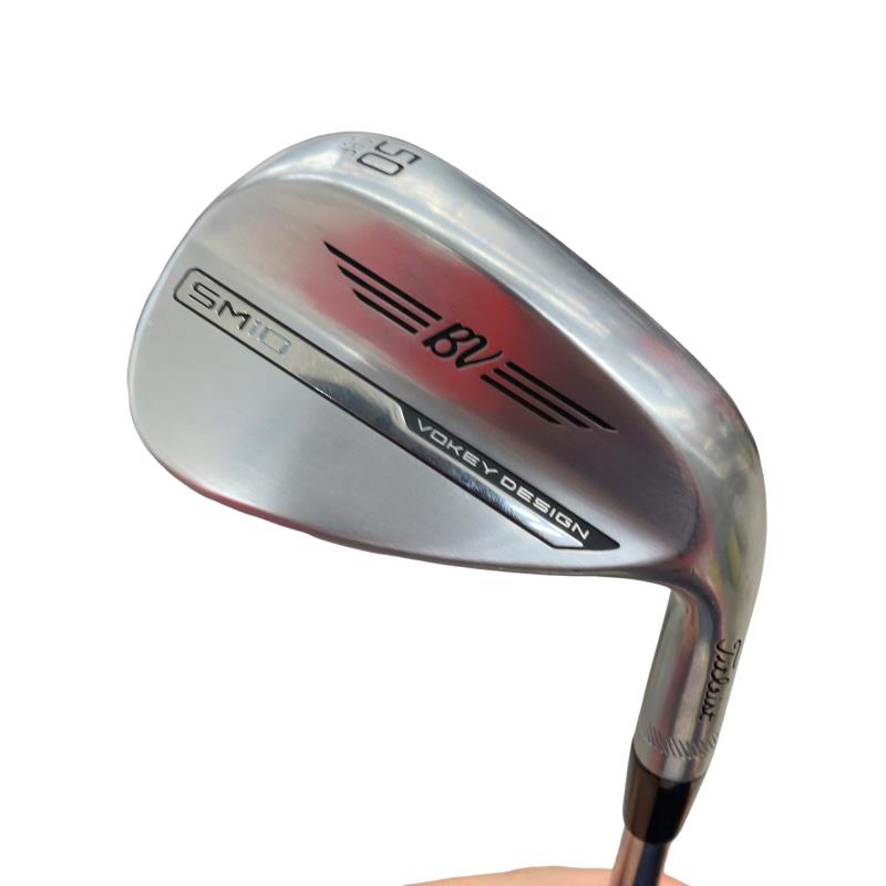 【中古】 タイトリスト VOKEY SPIN MILLED SM10 ツアークロム 50°/08°F ウェッジ WG Dynamic Gold (フレックスS) メンズ 男性用 右利き 右用 Bランク ゴルフクラブ