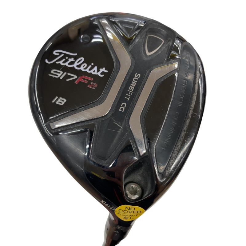 【中古】 タイトリスト 917 F2 18° フェアウェイウッド FW Titleist Speeder 517 (フレックスS) メンズ 成人男性用 右利き 右用 C位置づける ゴルフ野球クラブ