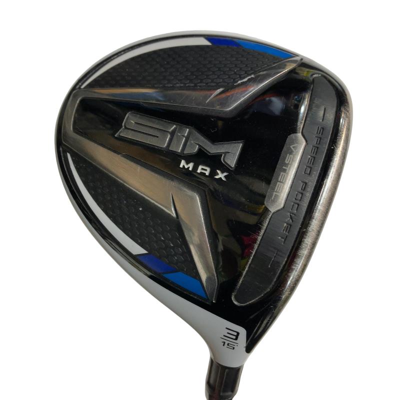 【中古】 テーラーメイド SIM MAX 3W フェアウェイウッド FW TENSEI BLUE TM50(FW) (フレックスR) メンズ 男性用 右利き 右用 Cランク ゴルフクラブ