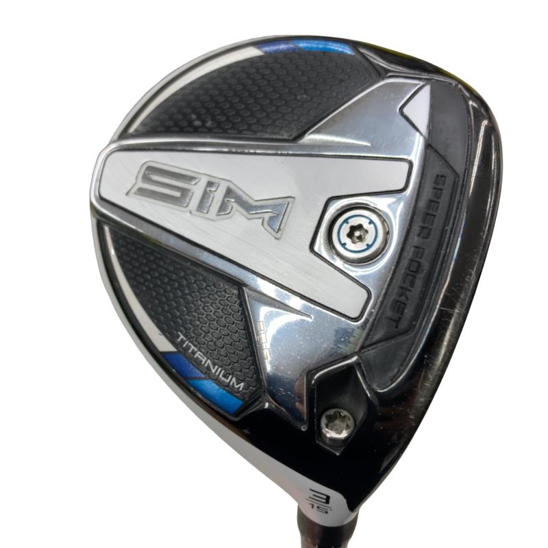 【中古】 テーラーメイド SIM 3W フェアウェイウッド FW 純正特注シャフト (フレックスS) メンズ 男性用 右利き 右用 Cランク ゴルフクラブ