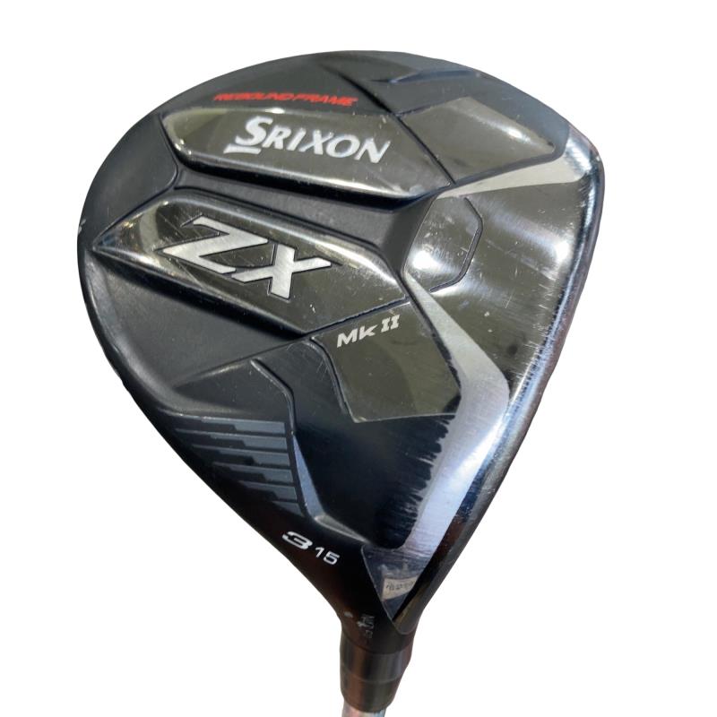 【中古】 ダンロップ SRIXON ZX Mk II 3W フェアウェイウッド FW リシャフト (フレックス余分の物) メンズ 成人男性用 右利き 右用 D位置づける ゴルフ野球クラブ