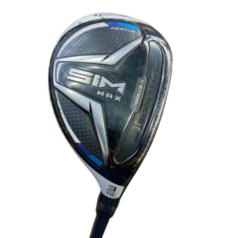 【中古】 テーラーメイド SIM MAX U3 ユーティリティ UT TENSEI BLUE TM60(UT) (フレックスR) メンズ 男性用 右利き 右用 Dランク ゴルフクラブ