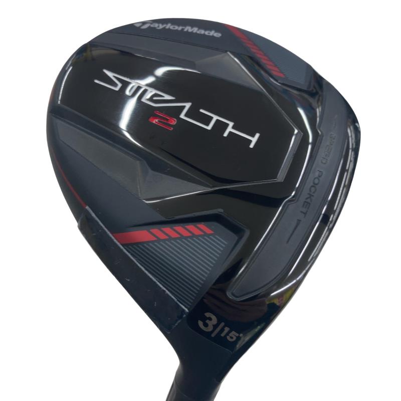 【中古】 テーラーメイド STEALTH2 3W フェアウェイウッド FW TENSEI RED TM50(STEALTH FW) (フレックスS) メンズ 男性用 右利き 右用 Cランク ゴルフクラブ