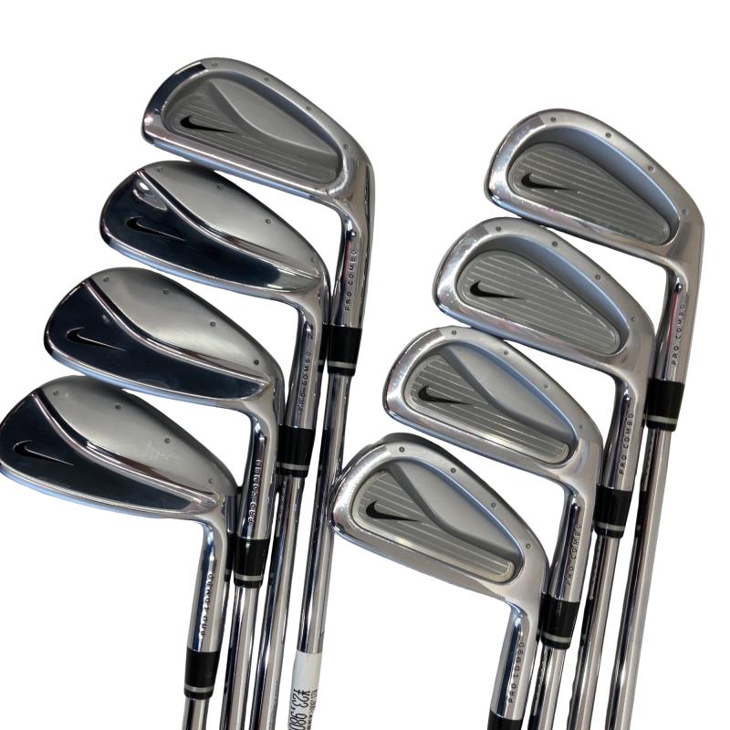 【中古】 ナイキ PRO COMBO FORGED 8S アイアンセット IR Dynamic Gold (フレックスS) メンズ 男性用 右利き 右用 Cランク ゴルフクラブ