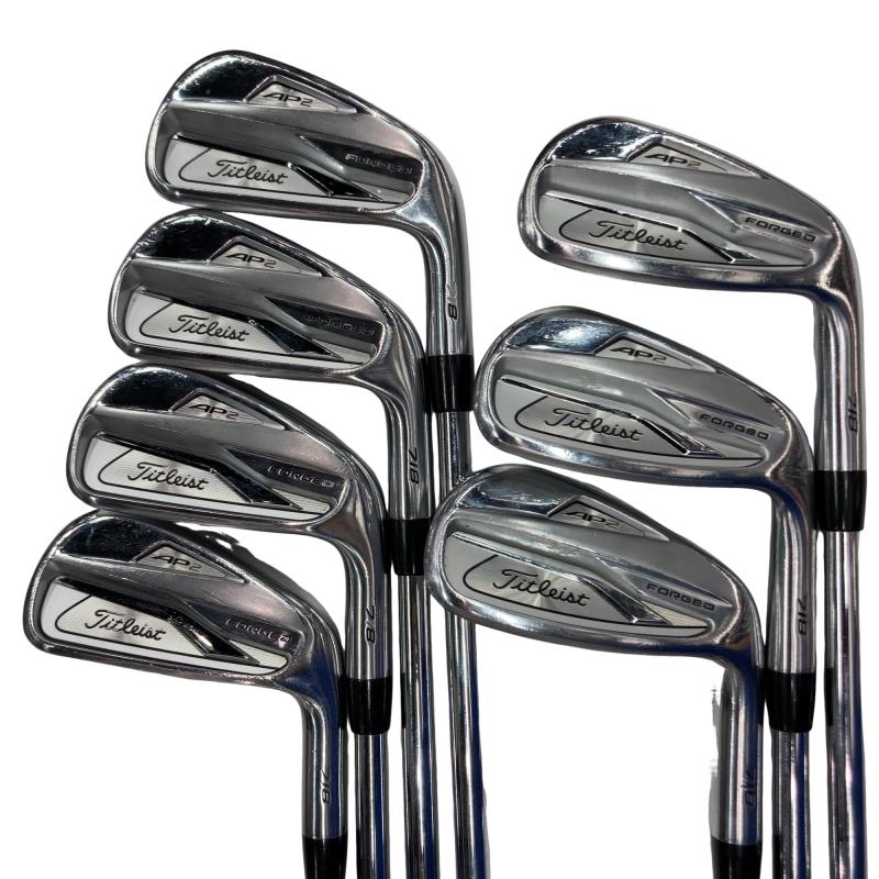 【中古】 タイトリスト Titleist AP2 718 8S アイアン仕掛ける IR AMT TOUR WHITE (フレックスS) メンズ 成人男性用 右利き 右用 C価値づける ゴルフ野球クラブ