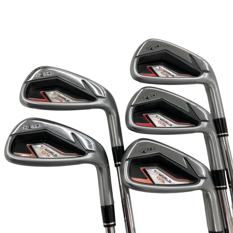【中古】 本間ゴルフ TOUR WORLD GS 5S アイアン仕掛ける IR NS PRO ZELOS FOR T//WORLD (フレックスS) メンズ 成人男性用 右利き 右用 C序列付ける ゴルフ野球クラブ