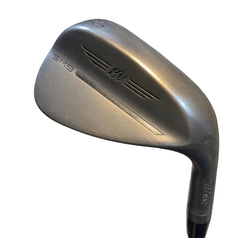 【中古】 タイトリスト VOKEY SPIN MILLED SM9 ジェットブラック 50°/08°F ウェッジ WG 純正特注シャフト (フレックスS) メンズ 男性用 右利き 右用 Cランク ゴルフクラブ