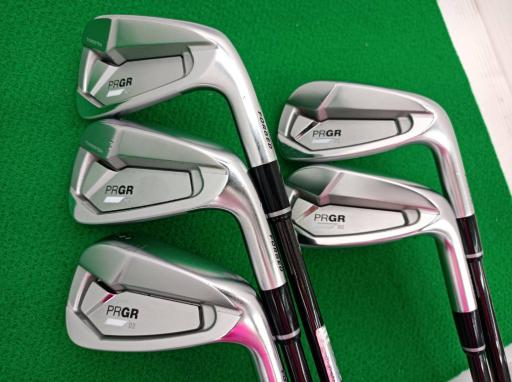 【中古】 プロギア PRGR 02(2023) 5S アイアンセット IR Diamana FOR PRGR(2023 IR) (フレックスSR) メンズ 男性用 右利き 右用 Cランク ゴルフクラブ