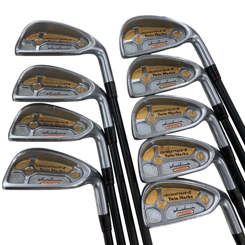 【中古】 本間ゴルフ Twin Marks CROSSATTACK-II 10S アイアン書き割り IR 2S SUPER DORIC TITAN (フレックス余分の物) メンズ 成人男性用 右利き 右用 D序列付ける ゴルフ野球クラブ