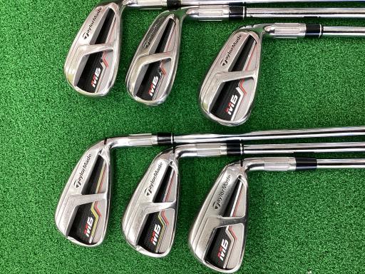 【中古】 テーラーメイド M6 6S アイアンセット IR RE-AX 85 STEEL (フレックスS) メンズ 男性用 右利き 右用 Dランク ゴルフクラブ