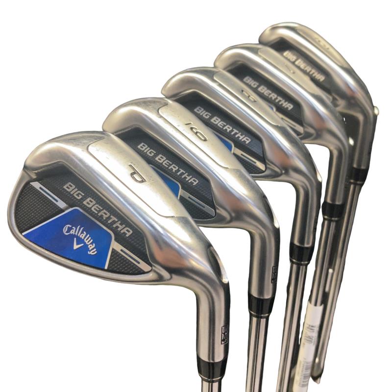 【中古】 キャロウェイ BIG BERTHA B21  6S USA アイアン仕掛ける IR KBS MAX CT80 (フレックスS) メンズ 成人男性用 右利き 右用 C価値づける ゴルフ野球クラブ
