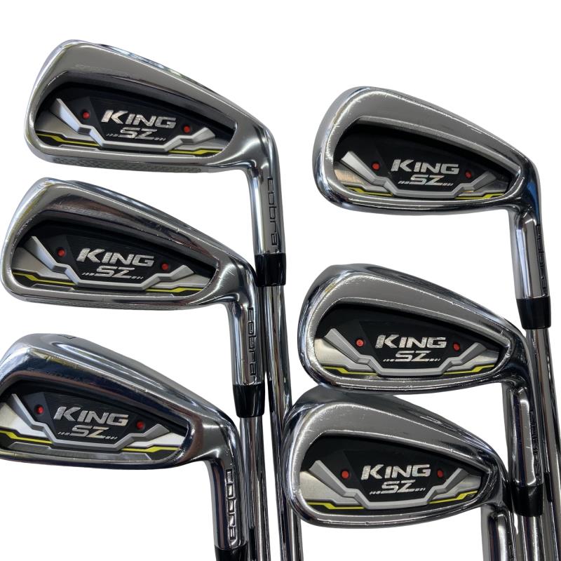 【中古】 コブラ KING SPEEDZONE 6S アイアン書き割り IR NS PRO ZELOS 8 (フレックスS) メンズ 成人男性用 右利き 右用 C位置づける ゴルフ野球クラブ