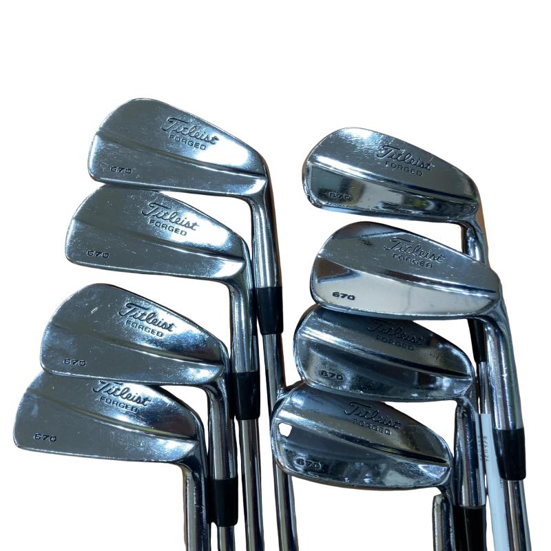 【中古】 タイトリスト Titleist FORGED 670 8S アイアンセット IR Dynamic Gold (フレックスS) メンズ 男性用 右利き 右用 Cランク ゴルフクラブ