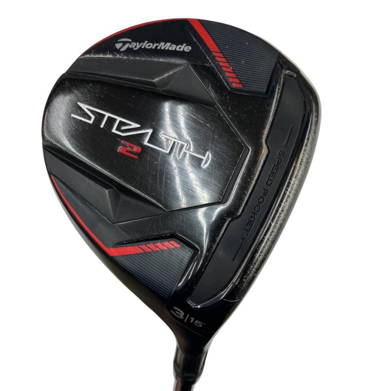 【中古】 テーラーメイド STEALTH2 3W フェアウェイウッド FW TENSEI RED TM50(STEALTH FW) (フレックスS) メンズ 男性用 右利き 右用 Cランク ゴルフクラブ
