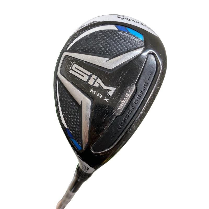 【中古】 テーラーメイド SIM MAX U3 ユーティリティ UT TENSEI BLUE TM60(UT) (フレックスR) メンズ 男性用 右利き 右用 Dランク ゴルフクラブ