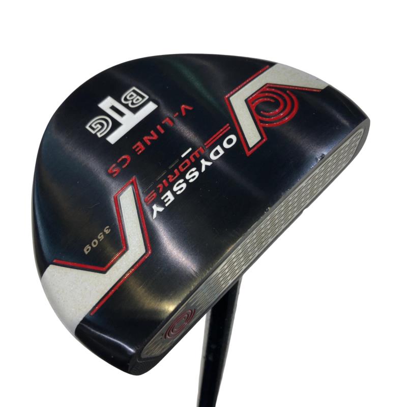 【中古】 オデッセイ WORKS BIG T V-LINE CS 35インチ パター PT スチール (フレックスその他) メンズ 男性用 右利き 右用 Cランク ゴルフクラブ