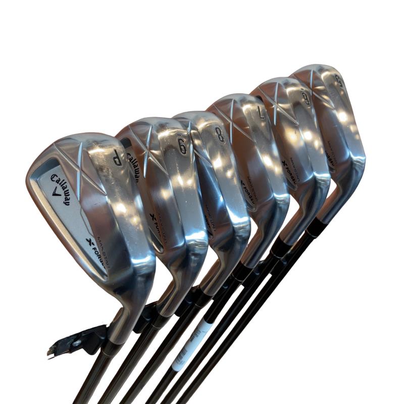 【中古】 キャロウェイ X FORGED MAX STAR(2025) 7S アイアンセット IR 純正特注シャフト (フレックスR) メンズ 男性用 右利き 右用 Cランク ゴルフクラブ