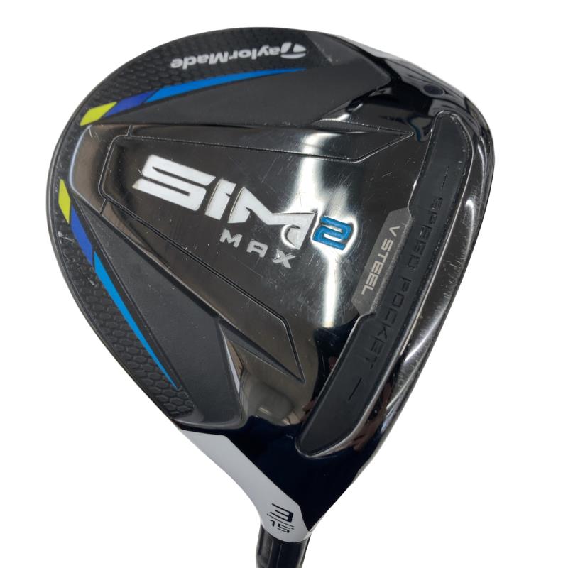 【中古】 テーラーメイド SIM2 MAX 3W フェアウェイウッド FW Diamana TB 60 (フレックスS) メンズ 男性用 右利き 右用 Cランク ゴルフクラブ