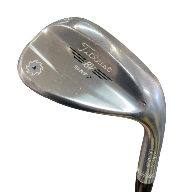 【中古】 タイトリスト VOKEY SPIN MILLED SM7 ツアークロム 58°/12°D ウェッジ WG 純正特注シャフト (フレックスS) メンズ 男性用 右利き 右用 Cランク ゴルフクラブ