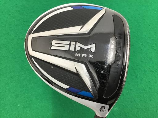 【中古】 テーラーメイド SIM MAX 3W フェアウェイウッド FW TENSEI BLUE TM50(FW) (フレックスSR) メンズ 男性用 右利き 右用 Cランク ゴルフクラブ