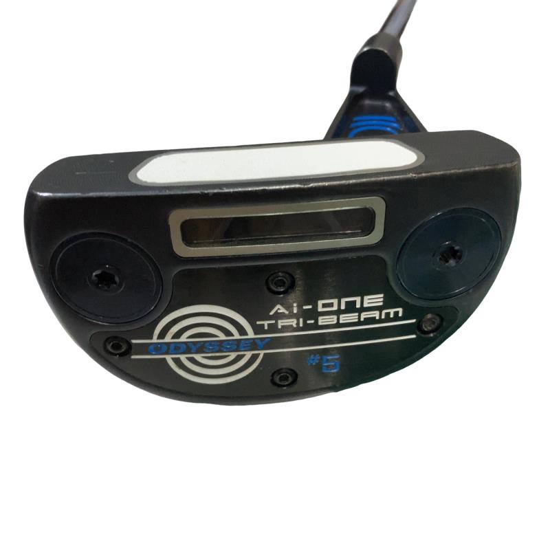 【中古】 オデッセイ Ai-ONE TRI-BEAM #5 34in パター PT STROKE LAB 90 スチール写真 (フレックス余分の物) メンズ 成人男性用 右利き 右用 C位置付ける ゴルフ野球クラブ ゴルフ-メンズクラブ-クラブ