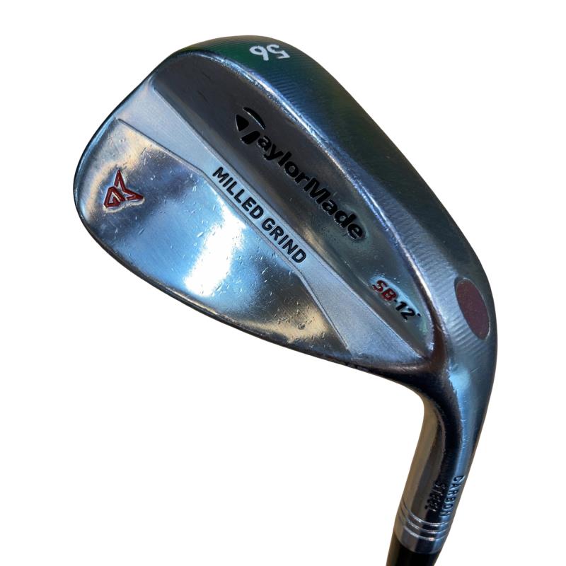 【中古】 仕立て屋御手伝いさん Taylor Made MILLED GRIND 56°/12° ウェッジ WG Dynamic Gold (フレックスS) メンズ 成人男性用 右利き 右用 C位置づける ゴルフ野球クラブ
