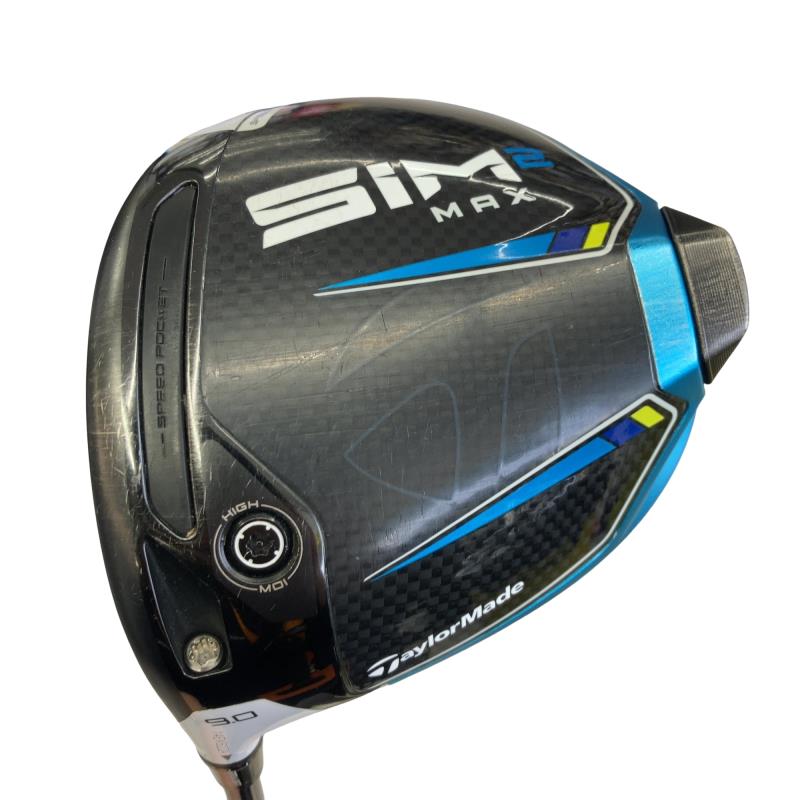 【中古】 テーラーメイド SIM2 MAX 9° レフティ USA ドライバー DR 純正特注シャフト (フレックスS) メンズ 男性用 左利き レフティ 左用 Cランク ゴルフクラブ