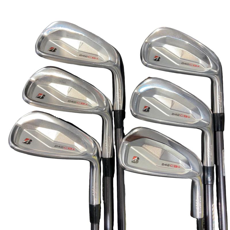 【中古】 ブリヂストン BRIDGESTONE 242CB+ 6S アイアンセット IR Diamana Thump iB70 (フレックスS) メンズ 男性用 右利き 右用 Cランク ゴルフクラブ