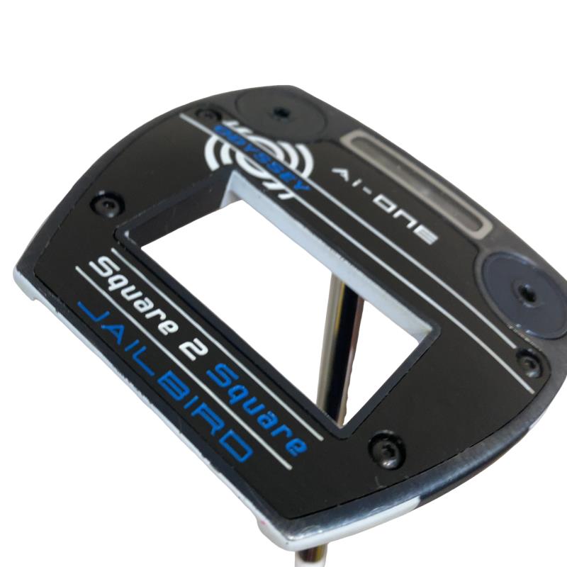 【中古】 オデッセイ Ai-ONE SQUARE 2 SQUARE JAILBIRD 34インチ パター PT STROKE LAB 90 スチール (フレックスその他) メンズ 男性用 右利き 右用 Cランク ゴルフクラブ