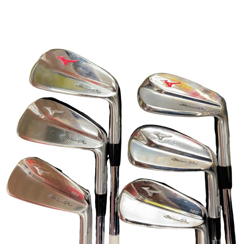 【中古】 ミズノ Mizuno Pro 120 6S アイアンセット IR 純正特注シャフト (フレックスS) メンズ 男性用 右利き 右用 Cランク ゴルフクラブ