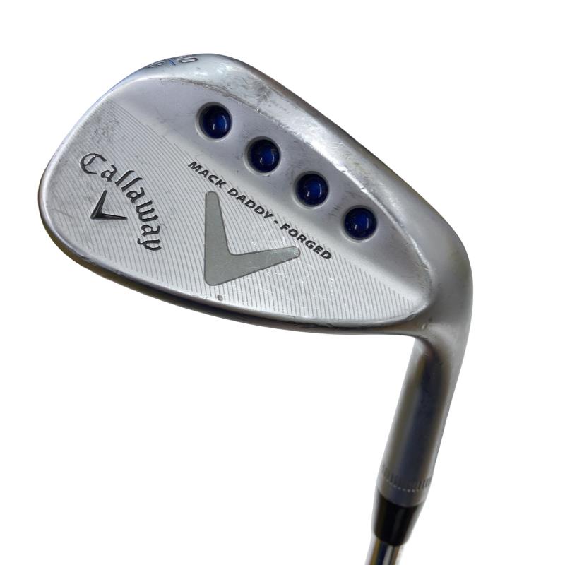 【中古】 キャロウェイ MACK DADDY FORGED ミルキークロム 60°/08° ウェッジ WG Dynamic Gold (フレックスS) メンズ 男性用 右利き 右用 Cランク ゴルフクラブ