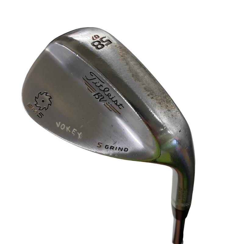 【中古】 タイトリスト VOKEY SPIN MILLED SM5 ツアークロム 58°/07°S ウェッジ WG Dynamic Gold (フレックスS) メンズ 男性用 右利き 右用 Cランク ゴルフクラブ