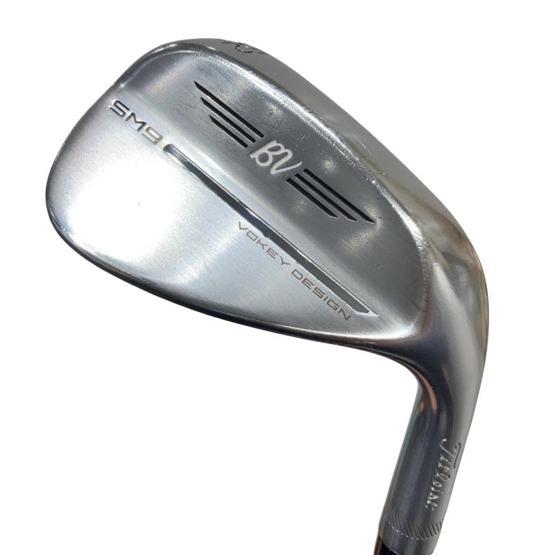 【中古】 タイトリスト VOKEY SPIN MILLED SM9 ツアークロム 52°/12°F ウェッジ WG 純正特注シャフト (フレックスS) メンズ 男性用 右利き 右用 Cランク ゴルフクラブ