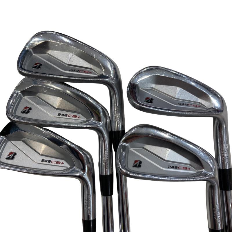 【中古】 ブリヂストン BRIDGESTONE 242CB+ 6S アイアンセット IR 純正特注シャフト (フレックスS) メンズ 男性用 右利き 右用 Cランク ゴルフクラブ