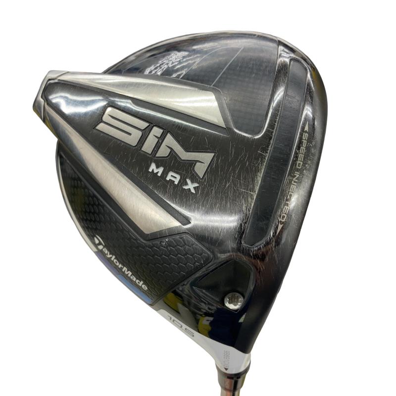【中古】 テーラーメイド SIM MAX 10.5° ドライバー DR 純正特注シャフト (フレックスS) メンズ 男性用 右利き 右用 Cランク ゴルフクラブ