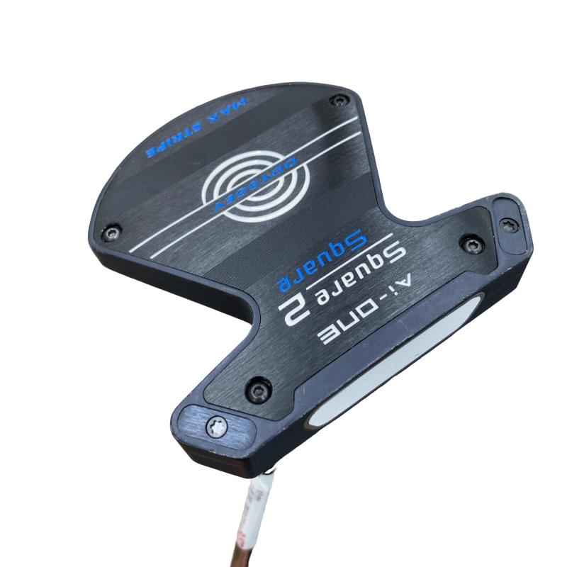 【中古】 オデッセイ Ai-ONE SQUARE 2 SQUARE MAX STRIPE 34in パター PT STROKE LAB 90 スチール写真 (フレックス余分の物) メンズ 成人男性用 右利き 右用 C価値づける ゴルフ野球クラブ