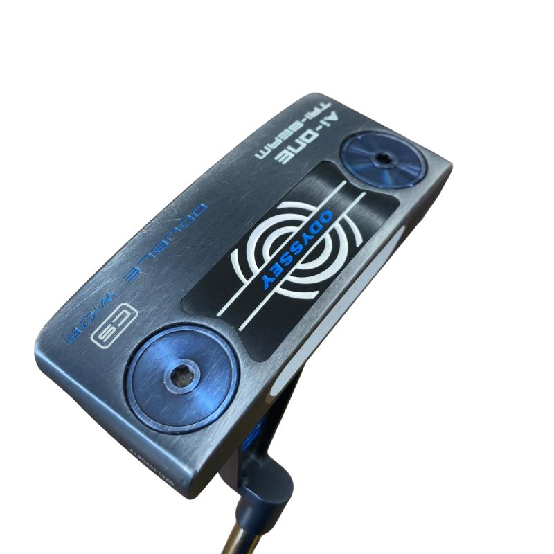 【中古】 オデッセイ Ai-ONE TRI-BEAM DOUBLE WIDE CS 33in パター PT STROKE LAB 90 スチール写真 (フレックス余分の物) メンズ 成人男性用 右利き 右用 C位置づける ゴルフ野球クラブ