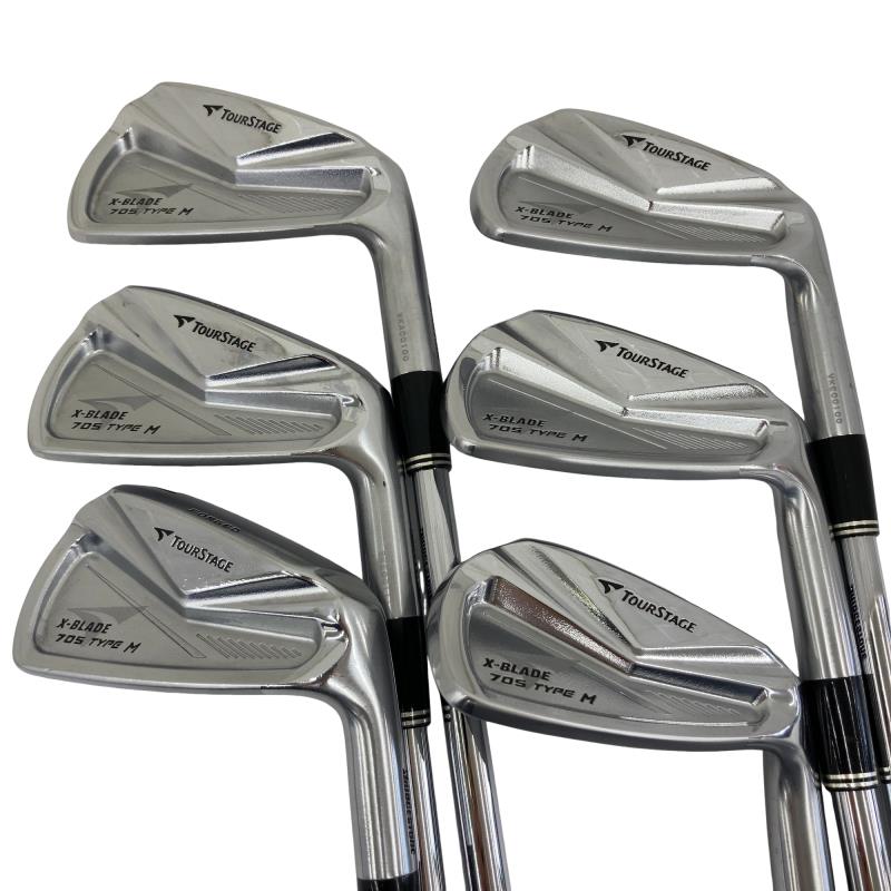 【中古】 ブリヂストン TOURSTAGE X-BLADE 705 TYPE M 6S アイアンセット IR Dynamic Gold (フレックスS) メンズ 男性用 右利き 右用 Cランク ゴルフクラブ｜ゴルフパートナー 中古クラブ店