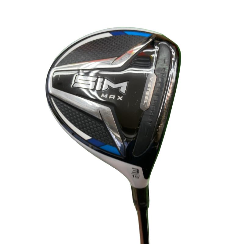【中古】 テーラーメイド SIM MAX 3W フェアウェイウッド FW TENSEI BLUE TM50(FW) (フレックスS) メンズ 男性用 右利き 右用 Cランク ゴルフクラブ