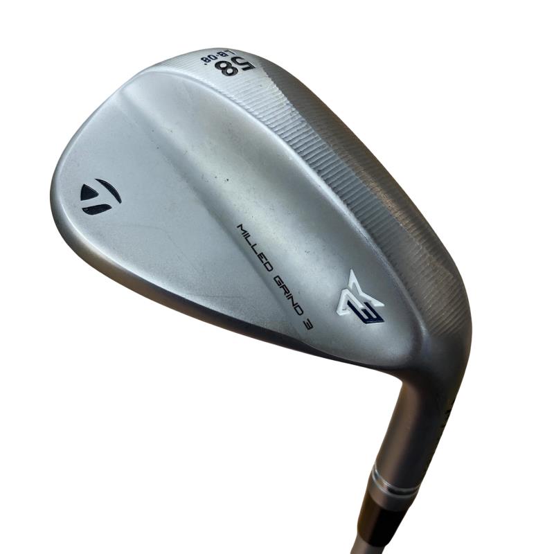 【中古】 テーラーメイド Taylor Made MILLED GRIND 3 58°/08° ウェッジ WG リシャフト (フレックスその他) メンズ 男性用 右利き 右用 Cランク ゴルフクラブ