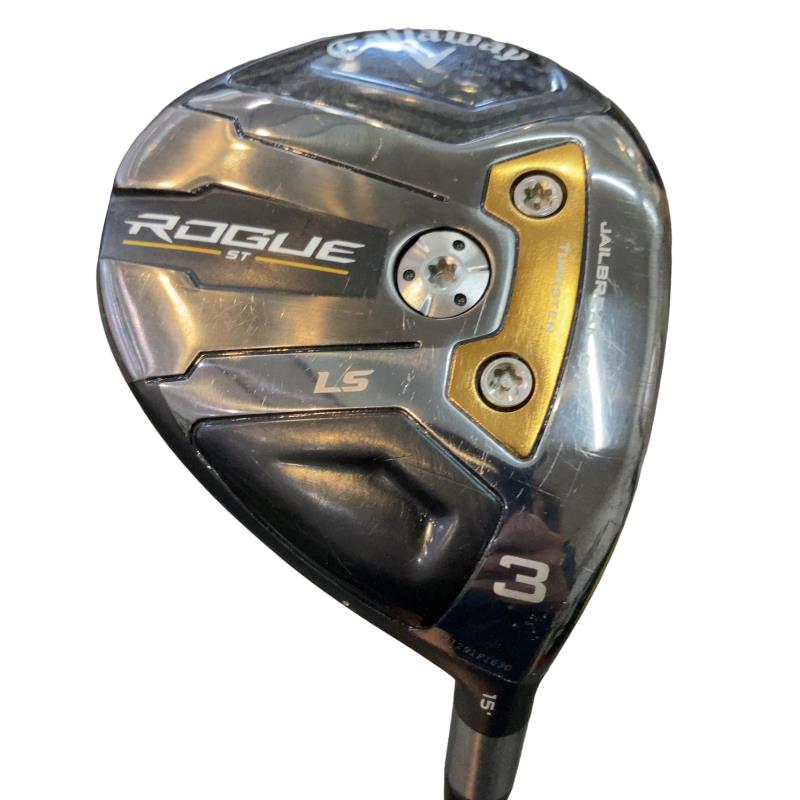 【中古】 キャロウェイ ROGUE ST LS 3W フェアウェイウッド FW 純正特注シャフト (フレックスX) メンズ 男性用 右利き 右用 Cランク ゴルフクラブ
