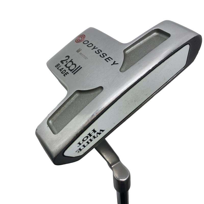 【中古】 オデッセイ WHITE HOT 2 BALL BLADE 34in パター PT スチール写真 (フレックス余分の物) メンズ 成人男性用 右利き 右用 C位置づける ゴルフ野球クラブ